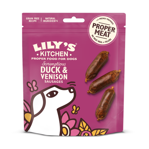 Lily’s Kitchen Dog Treats Scrumptious Duck & Venison Sausage Dog Lily’s Kitchen Dog Treats Scrumptious Duck & Venison Sausage
