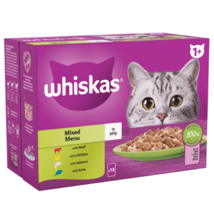 Whiskas Pouch 1+ Cat Mixed Menu in Jelly Cat Whiskas Pouch 1+ Cat Mixed Menu in Jelly