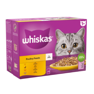 Whiskas Pouch 1+ Cat Poultry Feasts in Jelly Cat Whiskas Pouch 1+ Cat Poultry Feasts in Jelly