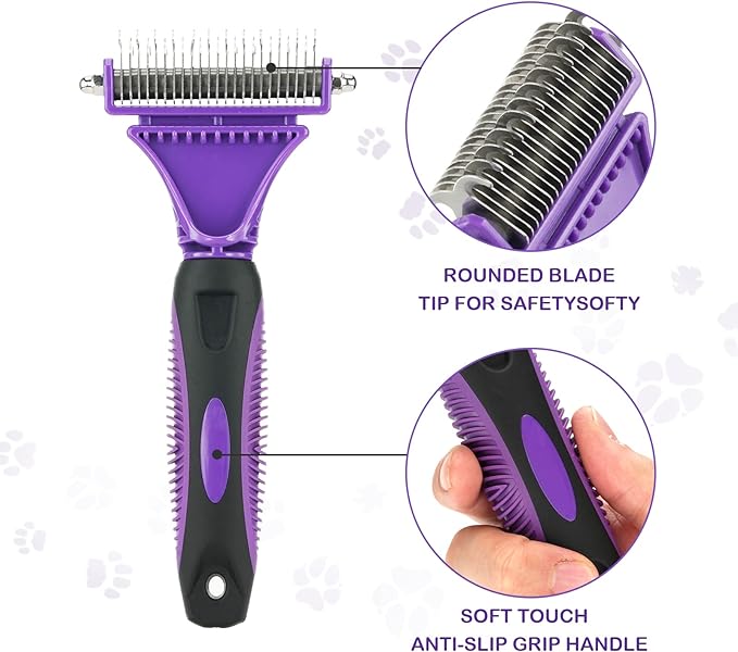 TD Dematting Pet Comb with Dual Rake Cat TD Dematting Pet Comb with Dual Rake - Image 4