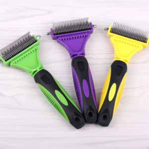 TD Dematting Pet Comb with Dual Rake Cat TD Dematting Pet Comb with Dual Rake