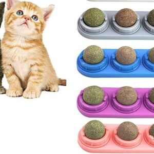TD Catnip Lollipop Wall Chew Ball Toy Cat TD Catnip Lollipop Wall Chew Ball Toy