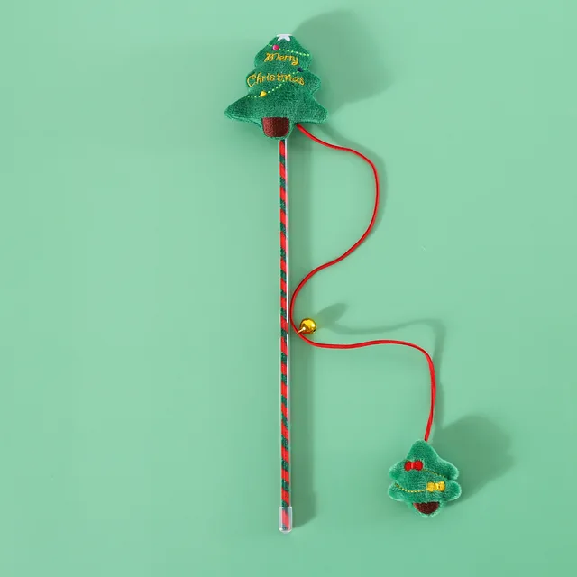 TD Christmas Cat Teaser Cartoon Stick Toy Cat TD Christmas Cat Teaser Cartoon Stick Toy - Image 4