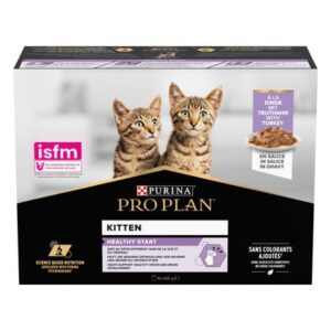 Pro Plan Kitten Healthy Start Turkey in Gravy Wet Cat Food 10x85g