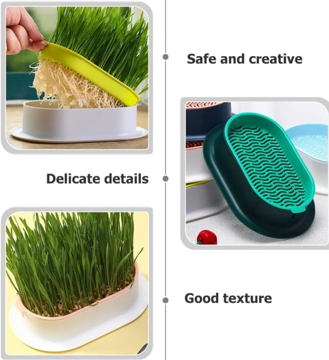 TD Hydroponic Plant Cat Grass Kit Bowls TD Hydroponic Plant Cat Grass Kit - Image 2