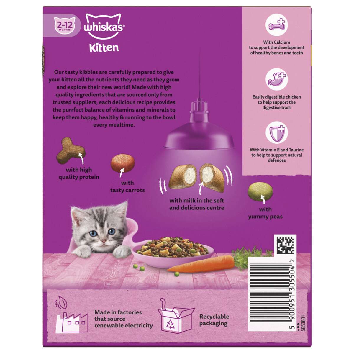 Whiskas 2-2mths Cat Complete Dry With Chicken Cat Whiskas 2-2mths Cat Complete Dry With Chicken - Image 4