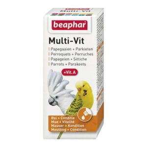 Beaphar Multi-Vitamin Liquid For Parrots & Parakeets 20ml Bird Cage, Bird Food, Health & Accessories Beaphar Multi-Vitamin Liquid For Parrots & Parakeets 20ml
