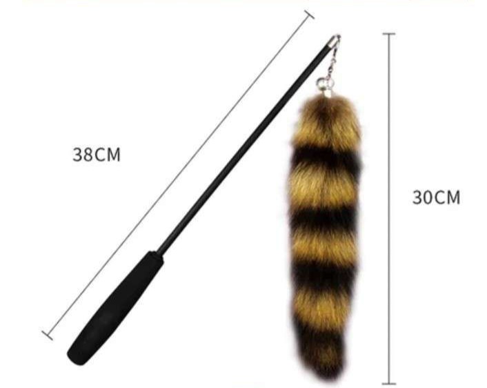 TD Cat Retractable Feather Teaser Stick Bell Catcher Fox Tail Toy Cat TD Cat Retractable Feather Teaser Stick Bell Catcher Fox Tail Toy - Image 6