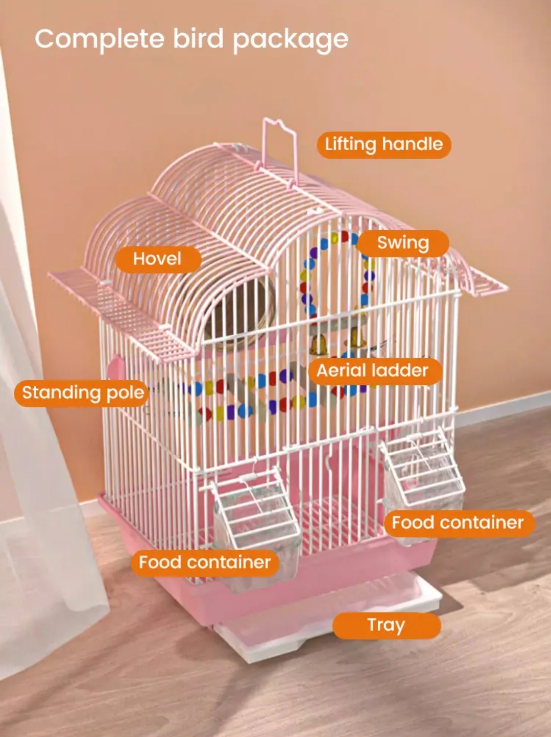 TD Parakeet Bird Cage Bird Cage, Bird Food, Health & Accessories TD Parakeet Bird Cage - Image 7
