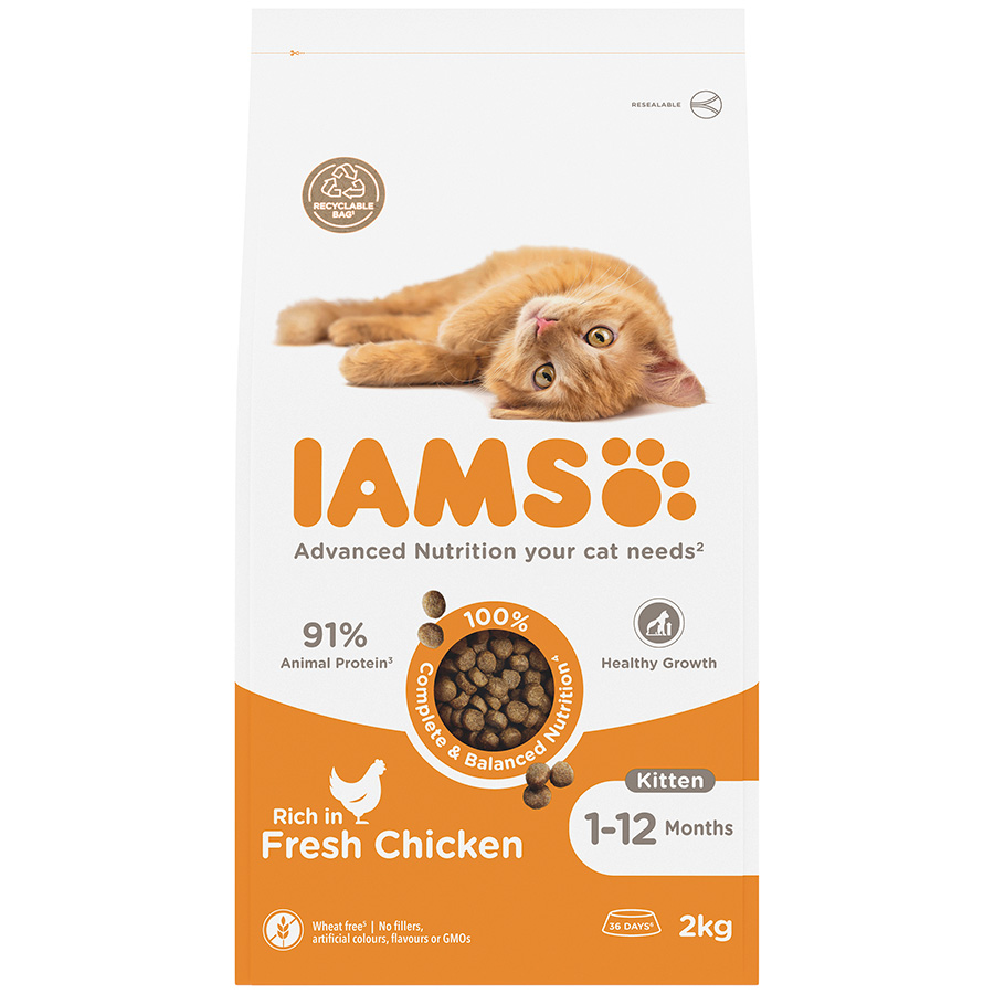 Iams Kitten Dry Cat Food Chicken 2kg Cat Iams Kitten Dry Cat Food Chicken 2kg - Image 2