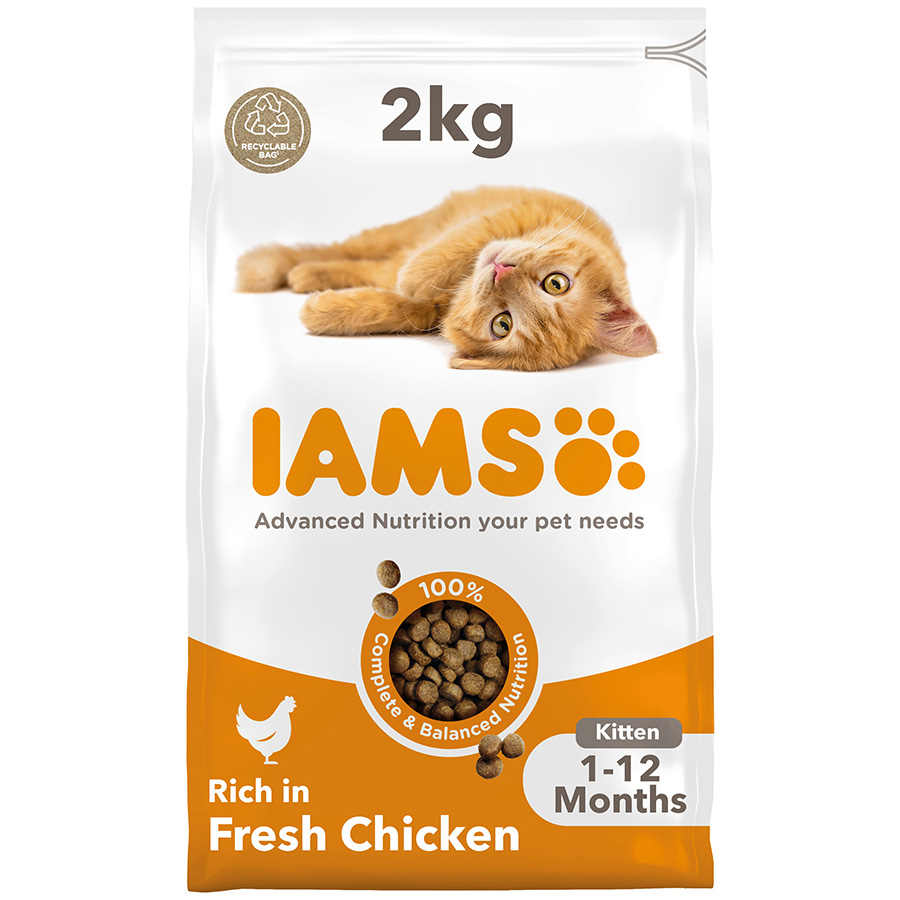 Iams Kitten Dry Cat Food Chicken 2kg Cat Iams Kitten Dry Cat Food Chicken 2kg