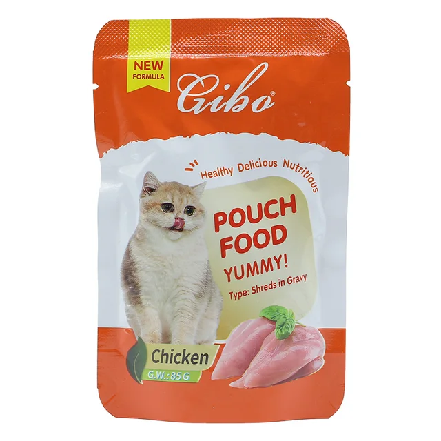 Gibo Cat Pouch Selection Mixed Wet Food 12x85g Cat Gibo Cat Pouch Selection Mixed Wet Food 12x85g - Image 3
