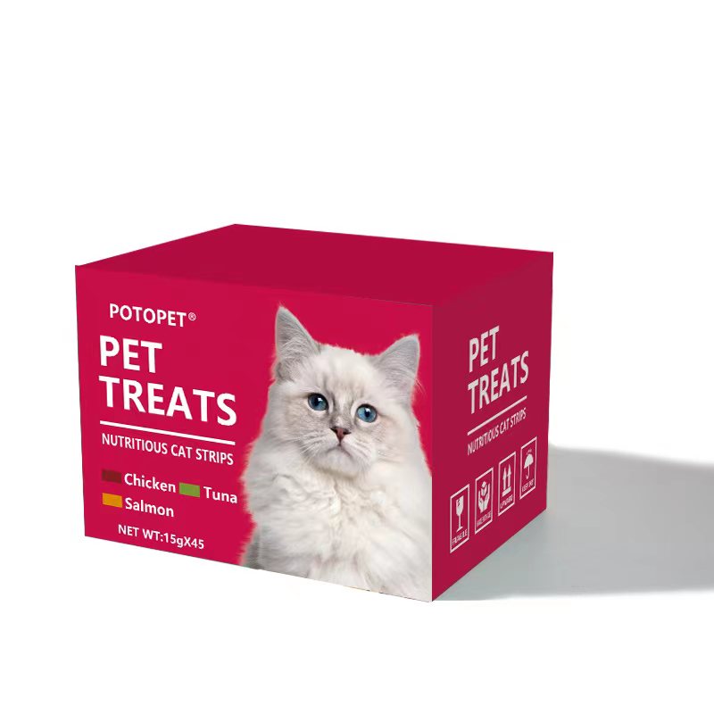 Potopet Nutritious Cat Strips Mixed Treats 45x15g Cat Potopet Nutritious Cat Strips Mixed Treats 45x15g