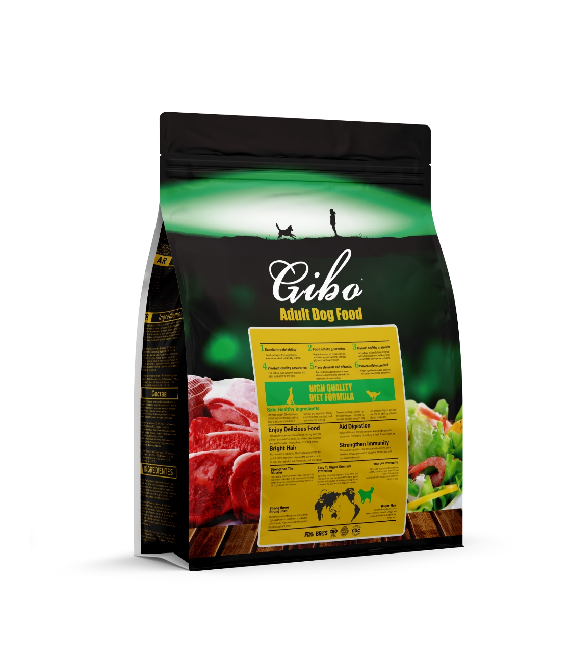 Gibo Natural Dry Adult Dog Food 2.50kg Dog Gibo Natural Dry Adult Dog Food 2.50kg - Image 2