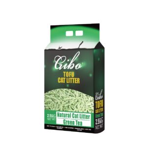 Gibo Antibacterial Tofu Natural Cat Litter Green Tea 2.5kg Cat Gibo Antibacterial Tofu Natural Cat Litter Green Tea 2.5kg