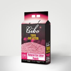 Gibo Antibacterial Cat Litter Peach 2.50kg Cat Gibo Antibacterial Cat Litter Peach 2.50kg