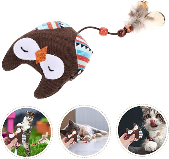 TD Cat Plush Animal Shaped Pet Toy Cat TD Cat Plush Animal Shaped Pet Toy - Image 8