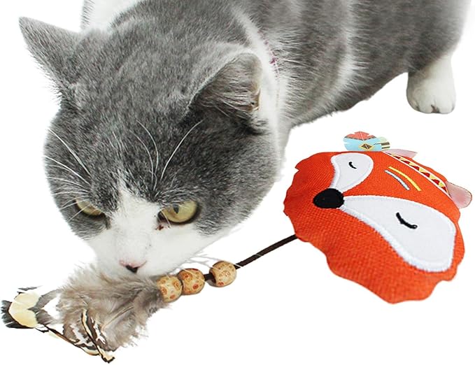 TD Cat Plush Animal Shaped Pet Toy Cat TD Cat Plush Animal Shaped Pet Toy - Image 13