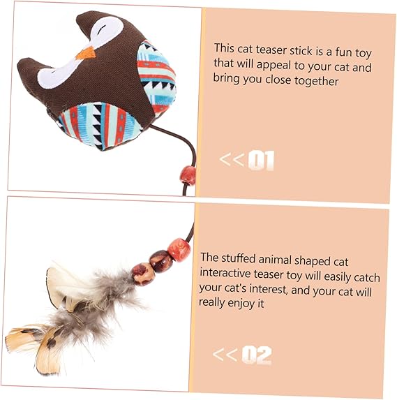 TD Cat Plush Animal Shaped Pet Toy Cat TD Cat Plush Animal Shaped Pet Toy - Image 9