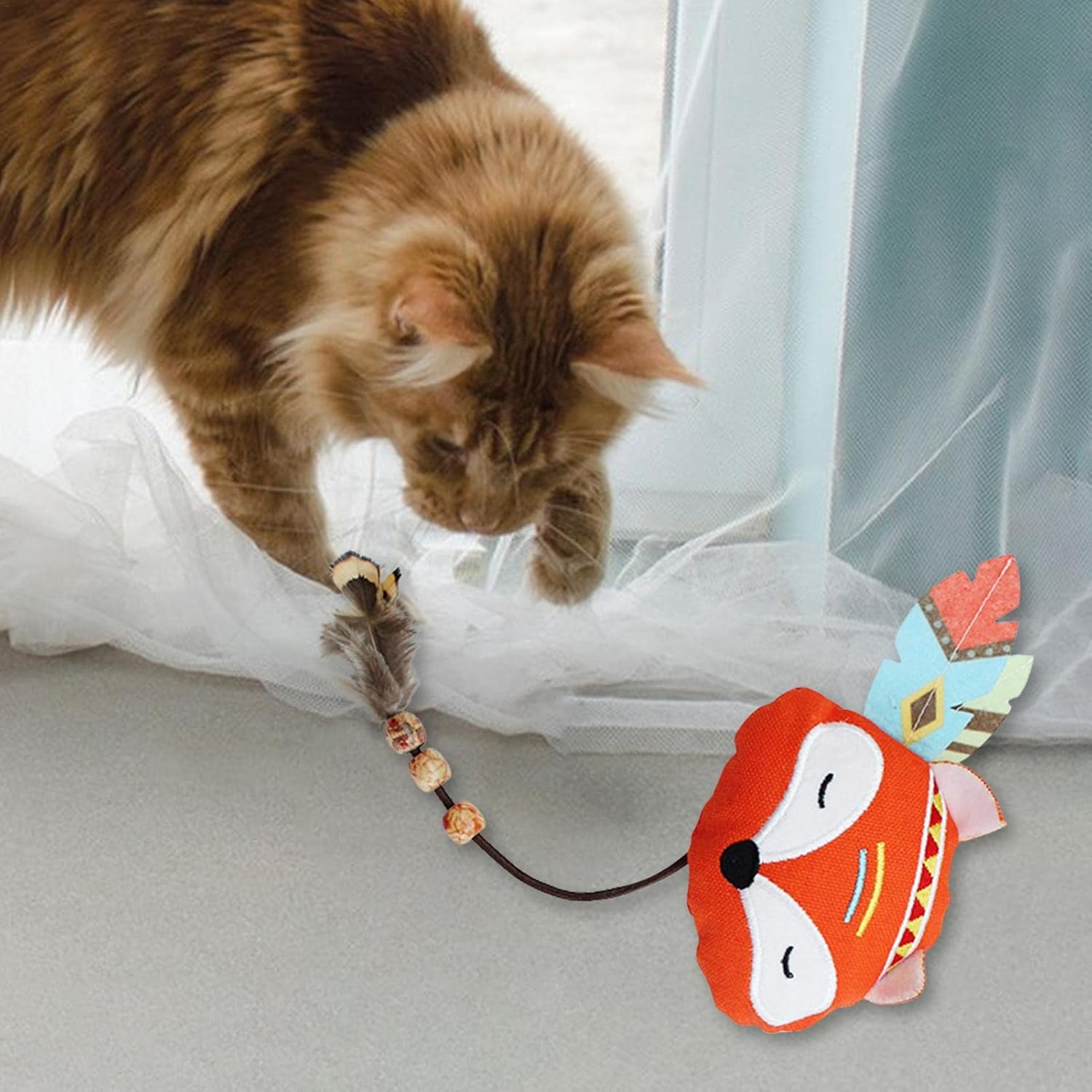 TD Cat Plush Animal Shaped Pet Toy Cat TD Cat Plush Animal Shaped Pet Toy - Image 14