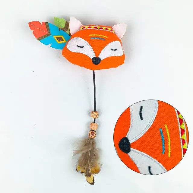 TD Cat Plush Animal Shaped Pet Toy Cat TD Cat Plush Animal Shaped Pet Toy - Image 12