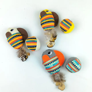 TD Cat Plush Cartoon Shaped Pet Fish Ball