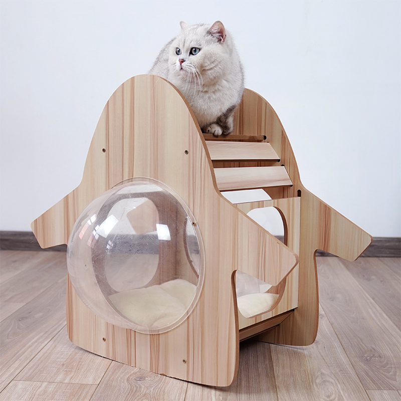 TD Transparent Space Capsule Cat House Bed Bed, Crates, Home & Travel TD Transparent Space Capsule Cat House Bed - Image 5
