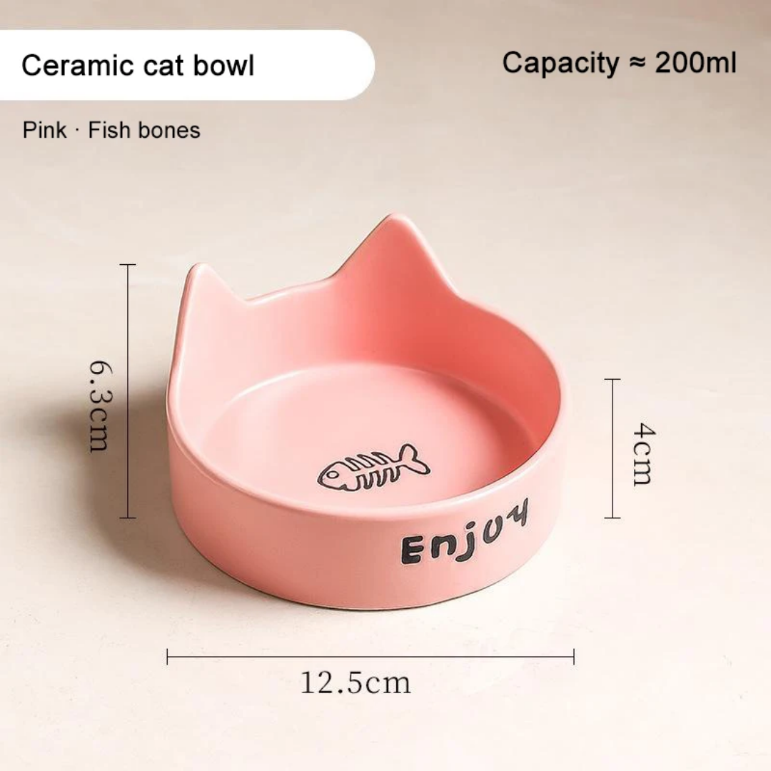 TD Ceramic Cat Ear Shaped Bowl 200ml Bowls TD Ceramic Cat Ear Shaped Bowl 200ml - Image 6