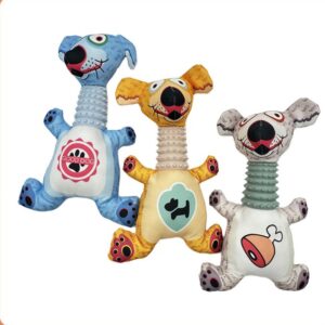 Cute Rabbit Shaped Stuffed Puppy Squeaky Cloth Toy