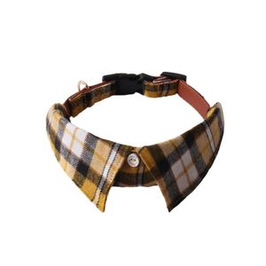 Dog Checked Necktie Kerchief Collar 1.5×24-35cm Apparel, Leash Collar, Harness & BackPack Dog Checked Necktie Kerchief Collar 1.5x24-35cm - Image 3