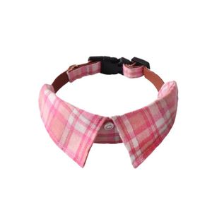 Dog Checked Necktie Kerchief Collar 1.5×24-35cm Apparel, Leash Collar, Harness & BackPack Dog Checked Necktie Kerchief Collar 1.5x24-35cm - Image 2