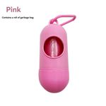 Dog Poop Waste Bag Holder Dispenser 1 Roll with Snap Clip