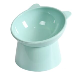 15-Degree Tilt Elevated Plastic Raised Cat Dishes Bowls 15-Degree Tilt Elevated Plastic Raised Cat Dishes