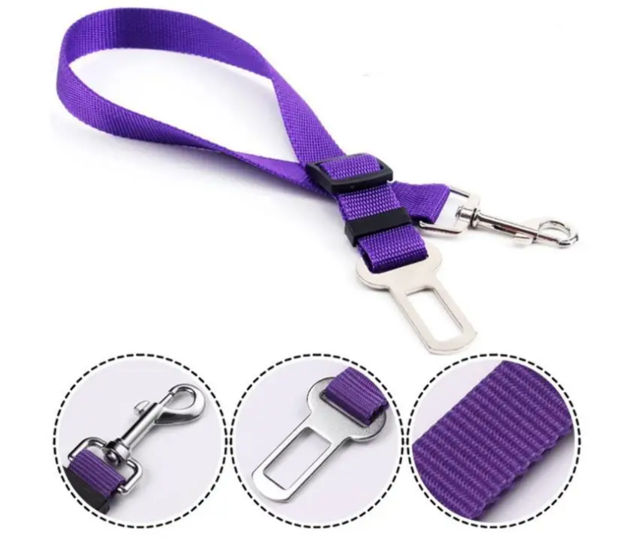 Dog Adjustable Car Seat Belt Leash Safety Clip 2.5x70cm Dog Dog Adjustable Car Seat Belt Leash Safety Clip 2.5x70cm - Image 22