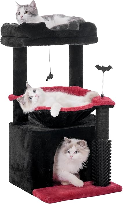Gothic Cat Tree Hammock & Removable Top Perch Cat Gothic Cat Tree Hammock & Removable Top Perch