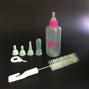 Feeding Bottle Replacement Nipples Kitten Puppy Set 60ml