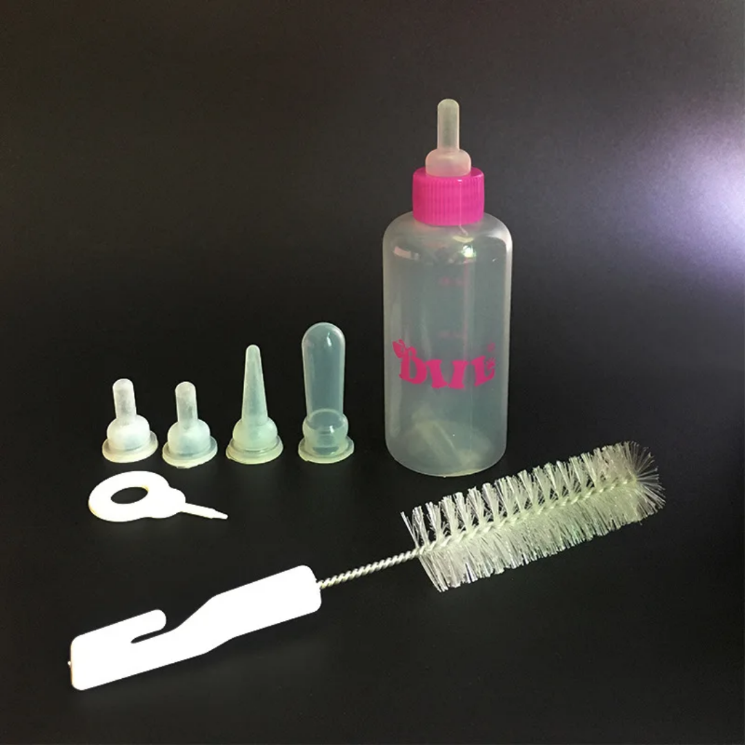 Feeding Bottle Replacement Nipples Kitten Puppy Set 60ml Backpack, Bag, Home and Travel Feeding Bottle Replacement Nipples Kitten Puppy Set 60ml